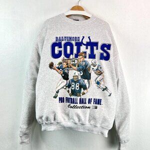 Baltimore Colts Big Logo NFL Football Hall Of Fame shirt sweatshirt grey